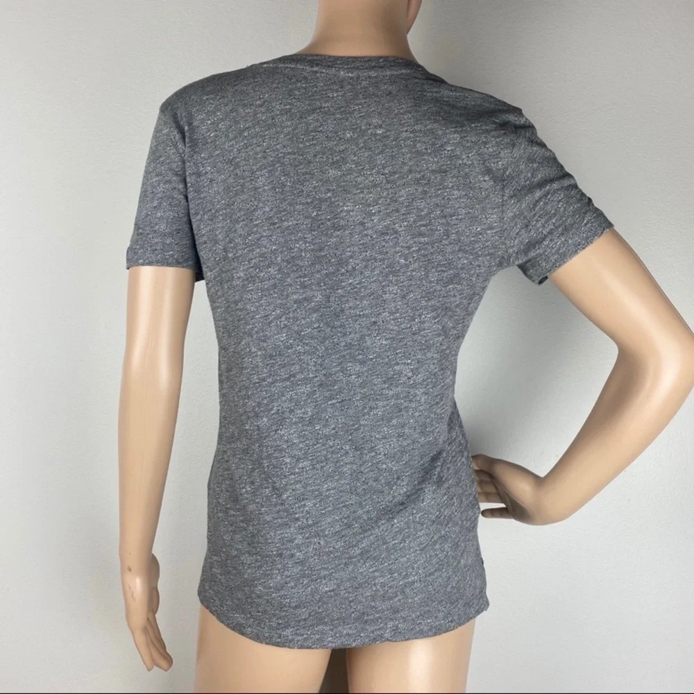 NEW MADEWELL GREY COTTON V-NECK POCKET T-SHIRT - Picture 7 of 7